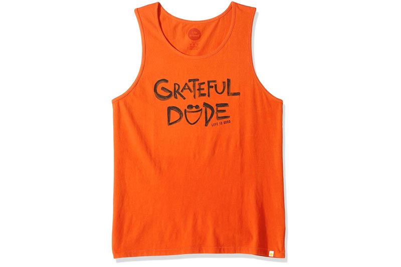 Life is Good Mens Surfer Tank Grateful Dude