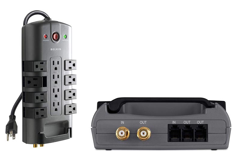Belkin 12-Outlet Pivot-Plug Power Strip Surge Protector with 8-Foot Power Cord, 4320 Joules (BP112230-08)