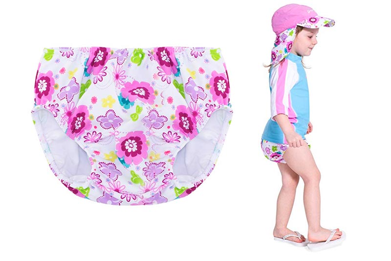 SunBusters Girl's Reusable Swim Diapers, UPF 50+ Sun Protection