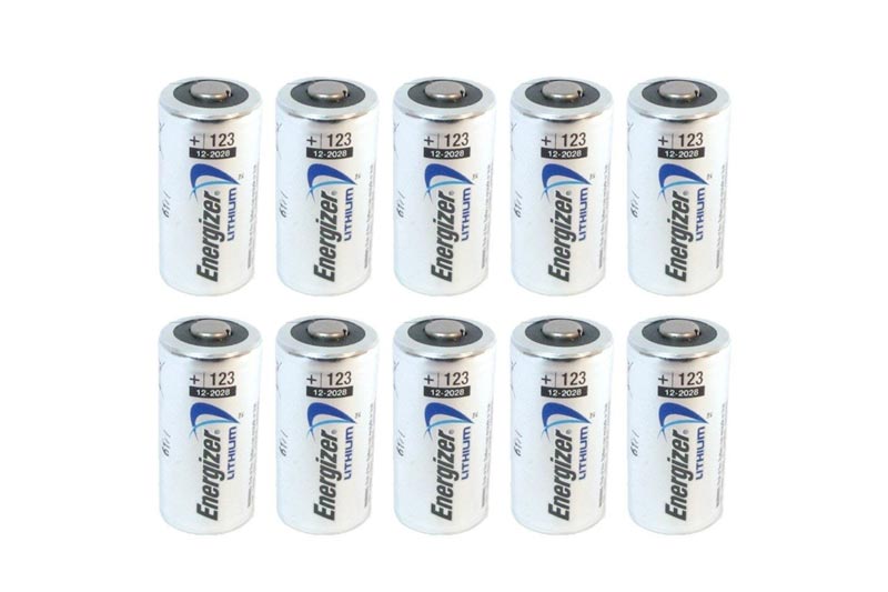 10 pcs Energizer Lithium CR123A 3V Photo Lithium Batteries