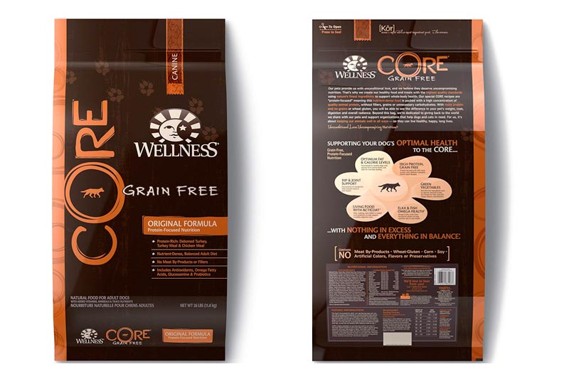 Wellness Core Natural Grain Free Dry Dog Food Original Turkey & Chicken