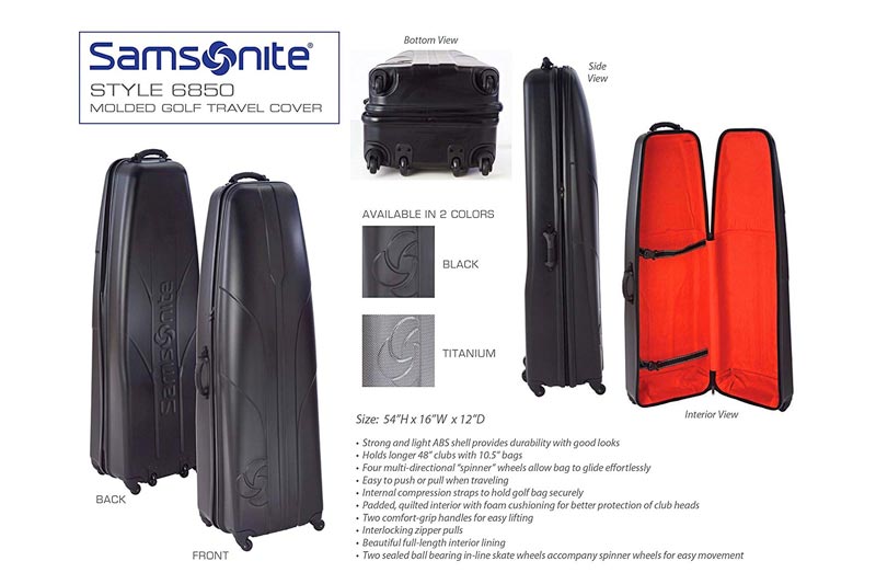 Samsonite Golf Hard Sided Travel Cover Case