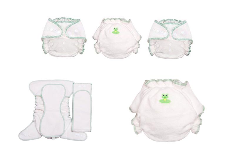 Coquí Baby Bel Canto 2.0 Hemp & Organic Cotton One-Size Fitted Cloth Diaper (3-Pack)