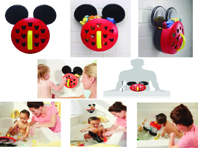 The First Years Disney Baby Bath Scoop and Storage, Mickey Mouse